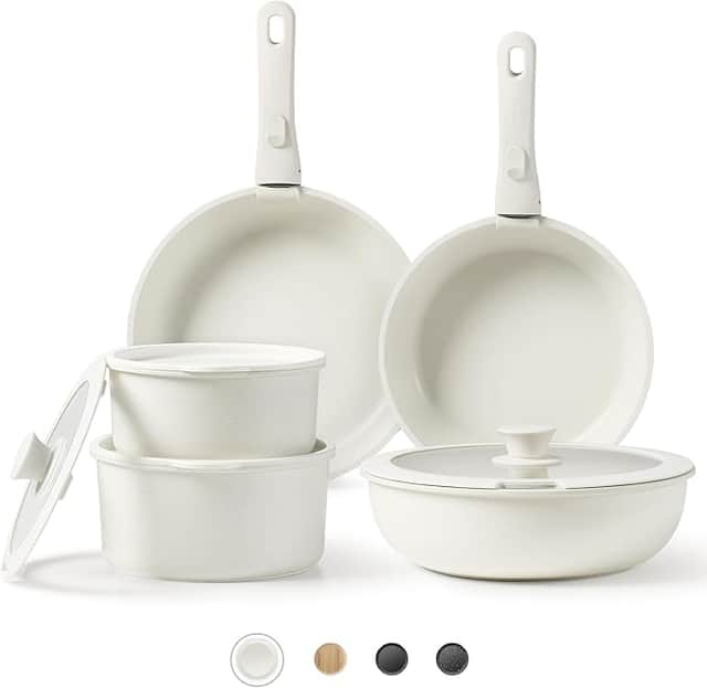 CAROTE Non Stick Pots and Pans, 11pcs Kitchen Set